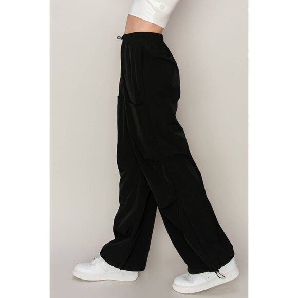 Drawstring Parachute Pants - Picture 3 of 4